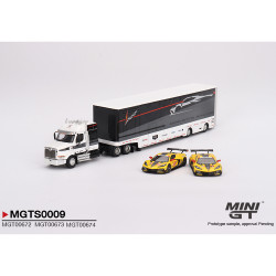 MiniGT Corvette Racing C8.R Racing Transporter Set Mijo 1:64 Diecast Model S0009