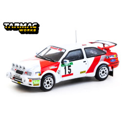 Tarmac Works Ford Sierra RS Cosworth No.15 1988 Sainz/Moya 1:64 Diecast Model