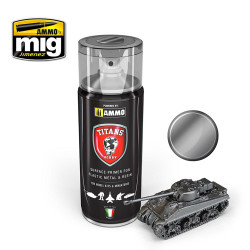 Ammo by Mig Titans Hobby 117 Gun Metal Primer 400ml Model Spray Paint Can TTH117