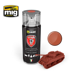 Ammo by Mig Titans Hobby 113 Rust Base Matt Primer 400ml Model Spray Paint Can TTH113