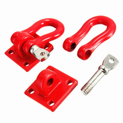 RC Overhaul Trailer Shackle w/mounting bracket 1:10 Red (Pk2) CR015