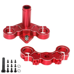 RC Overhaul Aluminum Triple Clamp Set, Promoto, Red MX03R