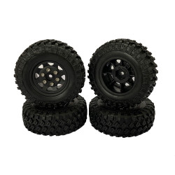 RC Overhaul Wheel & Tyre Set 4pcs AX/SCX24 AX012