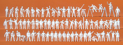 Preiser 79009  Working People (70) Unpainted Figure Set N Gauge