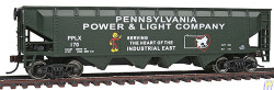Walthers Trainline 931-1659 40' Offset Quad Hopper Pennsylvania Power & Light HO