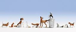 Noch 45715 Cats and Dogs (10) Figure Set TT Scale