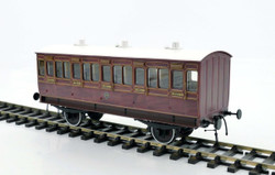 Dapol 7P-020-900D Stroudley 4wl Mainline 2nd 456 Mahogany Lit DCC-Fitted O Gauge