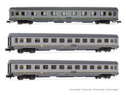 Arnold HIN4393  FS UIC-Z1 Grey/Yellow Coach Set (3) V N Gauge