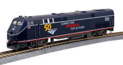 Kato 37-6113  P42 Genesis Locomotive Amtrak 100 w/Anniversary Logo PhV HO