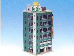 Kato 23-434A Diotown Metro 6 Floor Office Building Green (Pre-Built) N Gauge