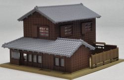 Kato 23-453 Diotown Traditional RH Corner Shop with Eaves (Pre-Built) N Gauge