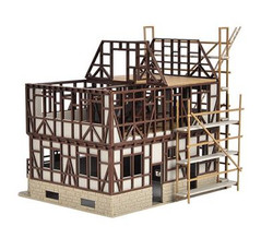 Vollmer 46889 Half Timbered House Under Construction Kit HO