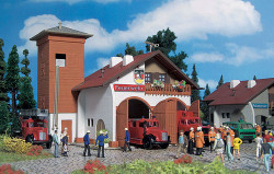 Vollmer 43761 Two Bay Fire Station Kit HO