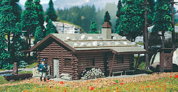 Vollmer 43708 Hunting Lodge with Fountain and Outhouse Kit HO