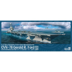 Magic Factory 6401 U.S. Navy Gerald R. Ford-class Aircraft Carrier CVN-78 1:700 Model Kit