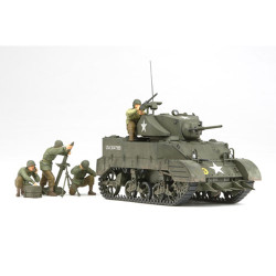 TAMIYA 35313 M5A1  with 4 Figures 1:35  Military Model Kit