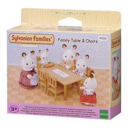 Family Dining Table Chairs - SYLVANIAN Families Figures 4506