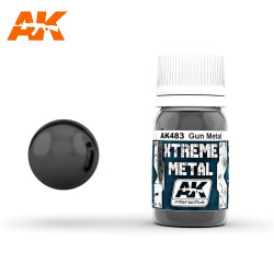AK Interactive 483 Xtreme Metal - Gun Metal Paint 30ml