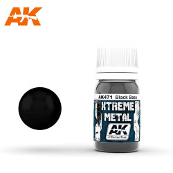 AK Interactive 471 Xtreme Metal - Black Base Paint 30ml