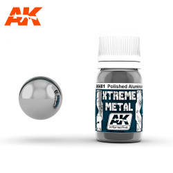 AK Interactive 481 Xtreme Metal - Polished Aluminium Paint 30ml