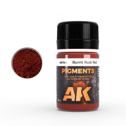 AK Interactive Pigments: Burnt Rust Red - 144