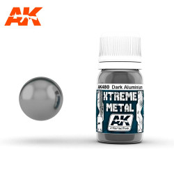 AK Interactive 480 Xtreme Metal - Dark Aluminium Paint 30ml
