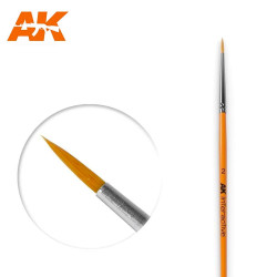 AK Interactive Round Brush No. 2 Synthetic Paintbrush AK604