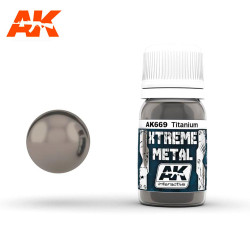 AK Interactive 669 Xtreme Metal - Titanium Paint 30ml