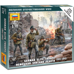 ZVEZDA 6180 German Elite Troops Snap Fit Model Kit