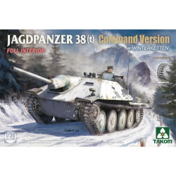 Takom 2181 German WWII Jagdpanzer 38(t) Command Ver. Winterketten 1:35 Model Kit