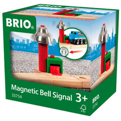 BRIO 33754 Magnetic Bell Signal Track for Wooden Train Set