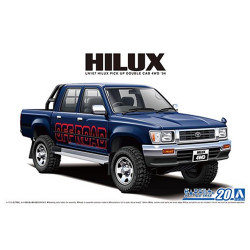 Aoshima 06217 Toyota LN107 Hilux Pick Up Double Cab 4WD'94 1:24 Model Kit