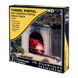 Woodland Scenics C1252 HO Concrete Single Tunnel Portal HO Gauge Railway Landscaping Scenics