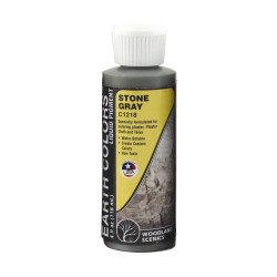 Woodland Scenics C1218 Stone Grey Earth Colours Liquid Pigment 4 fl. oz. Railway Landscaping Scenics