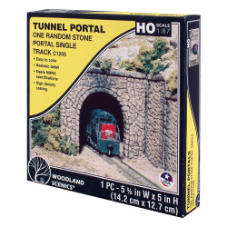 Woodland Scenics C1255 HO Random Stone Single Tunnel Portal HO Gauge Railway Landscaping Scenics