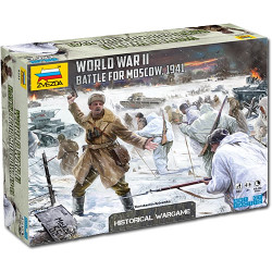 ZVEZDA 6215 Battle For Moscow 1941 Wargame AOT WWII 1:72 Model Kit