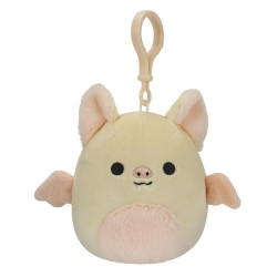 Squishmallows Meghan - Cream and Pink Bat w/Fuzzy Belly 3.5" Clip-On Plush