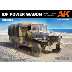 AK Interactive 35020 IDF Power Wagon WM300 Cargo Truck w/Winch 1:35 Model Kit