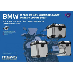 Meng SPS-091S BMW R 1250 GS ADV Luggage Cases Pre-Coloured 1:9 Model Kit Part
