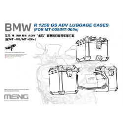Meng SPS-091 BMW R 1250 GS ADV Luggage Cases 1:9 Model Kit Part