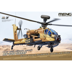 Meng QS-005 AH-64D Saraf Heavy Attack Helicopter (Israeli AF) 1:35 Model Kit