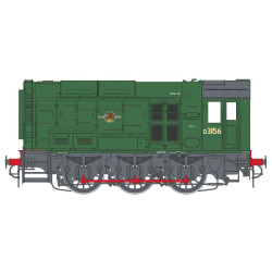 Dapol Class 08 D3156 BR Late Green Weathered (DCC-Fitted) 7D-008-018DW