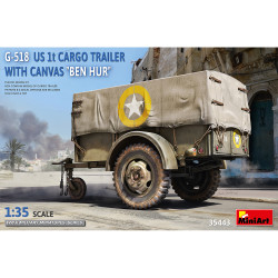MiniArt 35443 G-518 US 1t Cargo Trailer w/Canvas "Ben Hur" 1:35 Model Kit