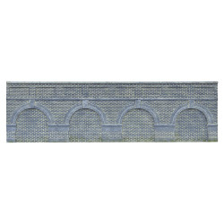 Hornby R7389 Low Level Arched Retaining Walls x2 Engineers Blue Brick 1:76 OO