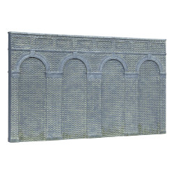 Hornby R7373 High Level Arched Retaining Walls x 2 Engineers Blue Brick 1:76 OO