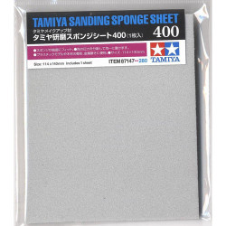 TAMIYA 87147 Sanding Sponge Sheet 400 - Tools / Accessories