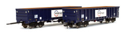 Dapol MJA Bogie Box Wagon GB Railfreight 502051/052 DA4F-025-016 OO Scale