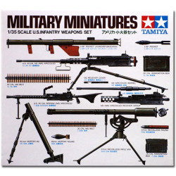 TAMIYA 35121 U.S.Infantry Weapons 1:35 Military Model Kit Figures