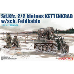 Dragon 6128 Sd.Kfz.2/2 kleines Kettenkrad w/sch.Feldkable 1:35 Model Kit