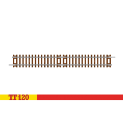 Hornby TT:120 Straight Track 166mm TT8002